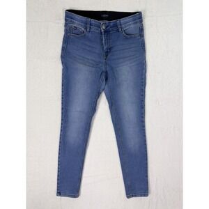 Curve Appeal Jeans Womens 2/26 Blue Medium Wash High Rise Skinny Stretch